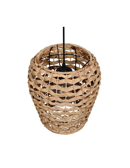 Lámpara de techo fibra natural JEAN altura ajustable bombilla excl. 1x E27 max. 10W IP20