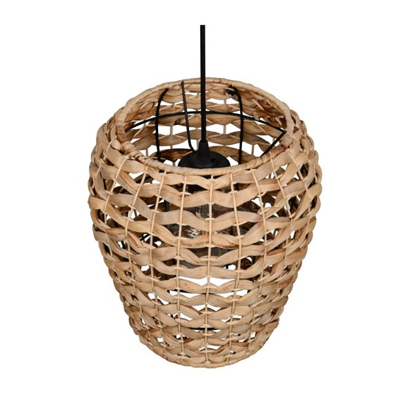 Lámpara de techo fibra natural JEAN altura ajustable bombilla excl. 1x E27 max. 10W IP20