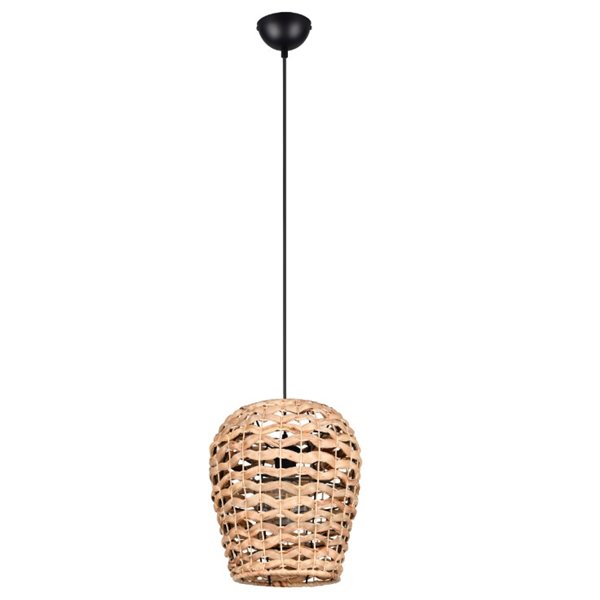 Lámpara de techo fibra natural JEAN altura ajustable bombilla excl. 1x E27 max. 10W IP20