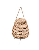 Lámpara de sobremesa fibra natural JEAN con asa para colgar bombilla excl. 1x E27 max. 40W IP20