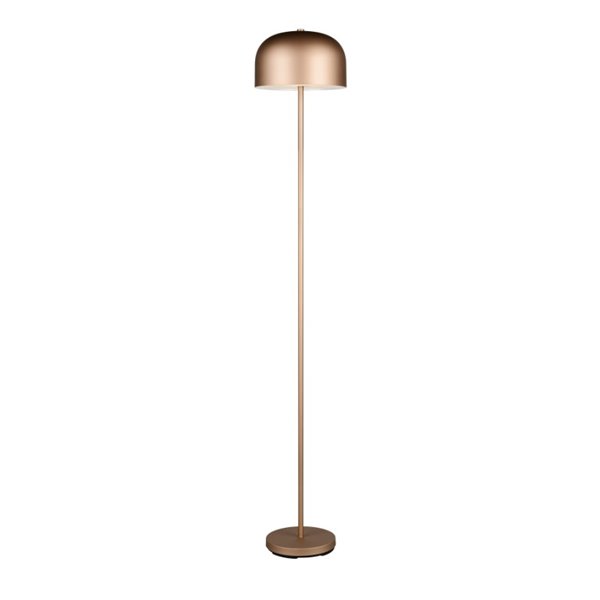 Lámpara de pie LED estilo seta JEFF función táctil y batería recargable USB 2,5W 1x 250lm, 3000K IP20 Marrón