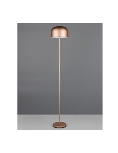 Lámpara de pie LED estilo seta JEFF función táctil y batería recargable USB 2,5W 1x 250lm, 3000K IP20 Marrón