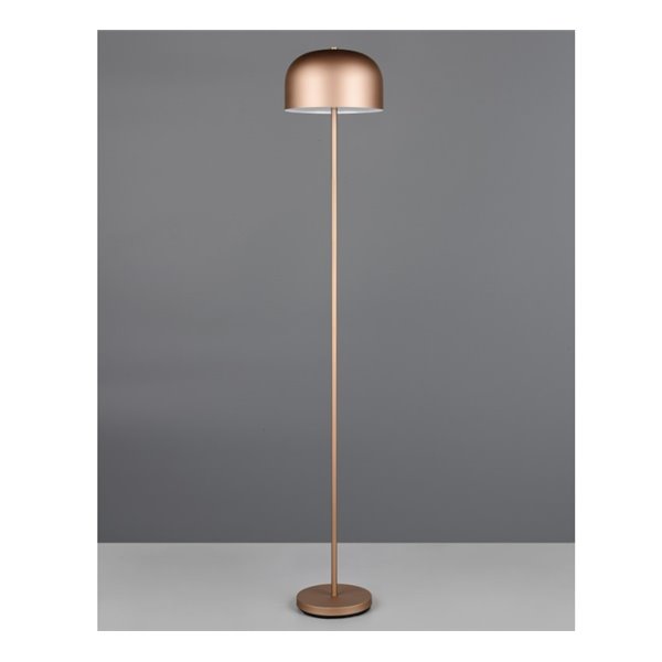 Lámpara de pie LED estilo seta JEFF función táctil y batería recargable USB 2,5W 1x 250lm, 3000K IP20 Marrón
