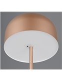 Lámpara de pie LED estilo seta JEFF función táctil y batería recargable USB 2,5W 1x 250lm, 3000K IP20 Marrón