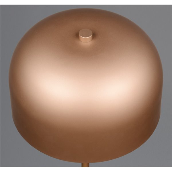 Lámpara de pie LED estilo seta JEFF función táctil y batería recargable USB 2,5W 1x 250lm, 3000K IP20 Marrón