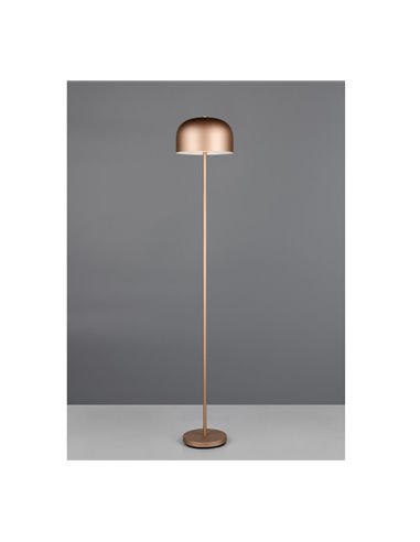 Lámpara de pie LED estilo seta JEFF función táctil y batería recargable USB 2,5W 1x 250lm, 3000K IP20 Marrón