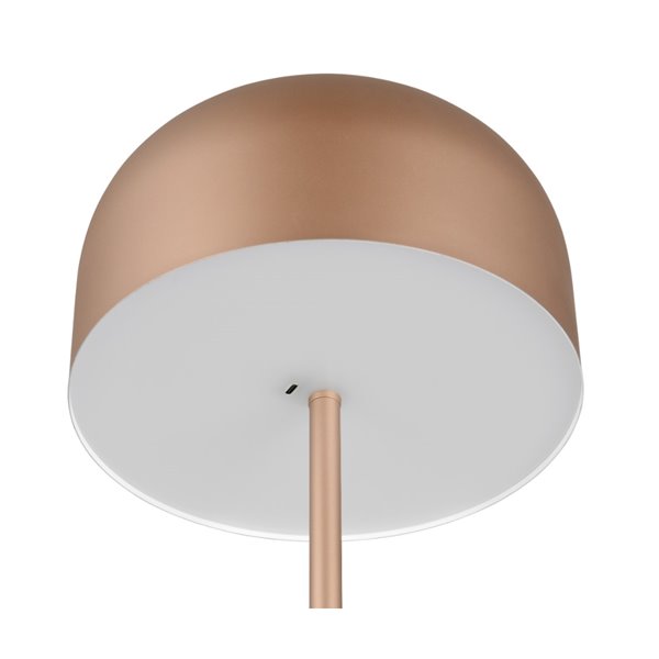 Lámpara de pie LED estilo seta JEFF función táctil y batería recargable USB 2,5W 1x 250lm, 3000K IP20 Marrón