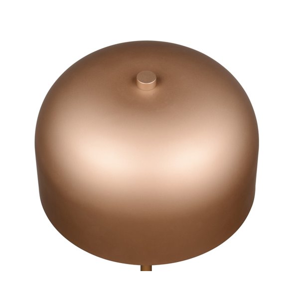 Lámpara de pie LED estilo seta JEFF función táctil y batería recargable USB 2,5W 1x 250lm, 3000K IP20 Marrón