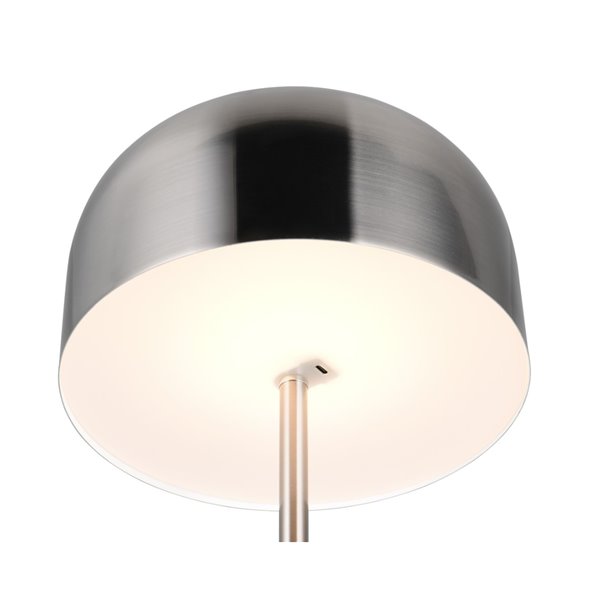 Lámpara de pie LED JEFF con función táctil y batería recargable USB bombilla 2,5W 1x 250lm, 3000K IP20 Níquel