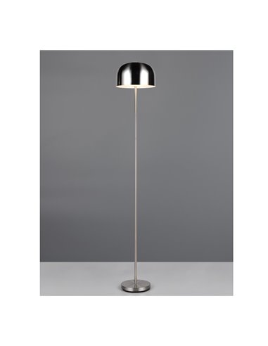 Lampadaire LED JEFF avec fonction tactile et ampoule à batterie rechargeable USB 2,5W 1x 250lm, 3000K IP20 Nickel