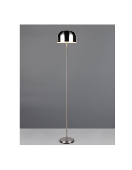 Luminária de chão LED JEFF com função touch e lâmpada recarregável USB 2,5W 1x 250lm, 3000K IP20 Níquel