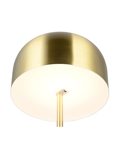 Lámpara de pie minimalista JEFF batería recargable USB y función táctil bombilla 2,5W 1x 250lm, 3000K IP20 Oro