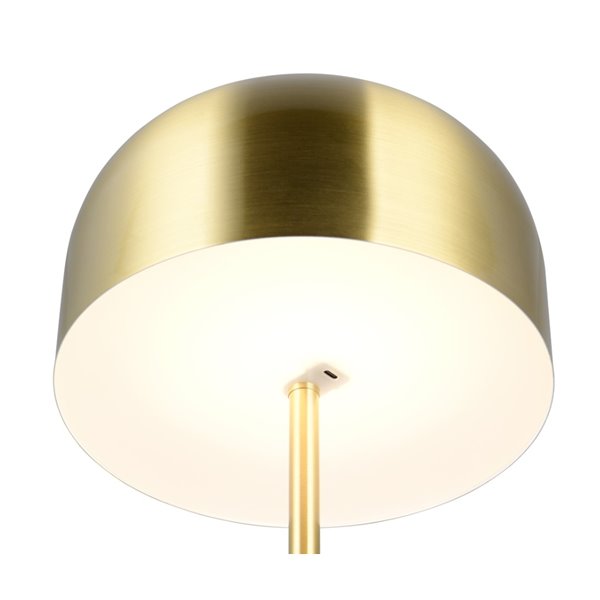 Lámpara de pie minimalista JEFF batería recargable USB y función táctil bombilla 2,5W 1x 250lm, 3000K IP20 Oro