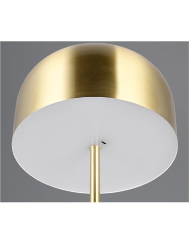 Luminária de chão minimalista JEFF com bateria recarregável USB e lâmpada com função touch 2,5 W 1x 250lm, 3000K IP20 dourada