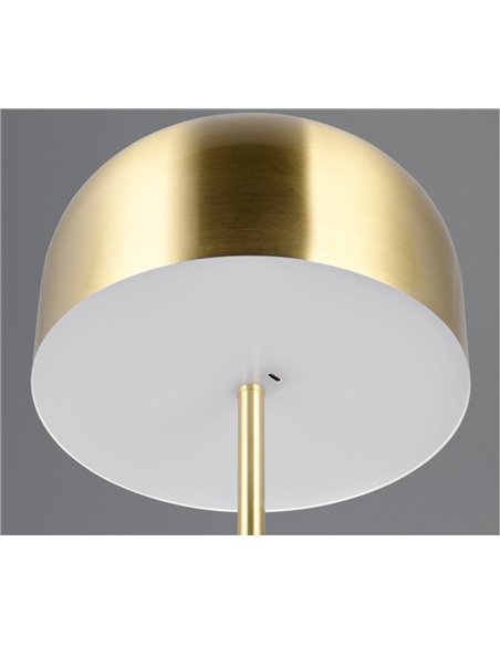 Lámpara de pie minimalista JEFF batería recargable USB y función táctil bombilla 2,5W 1x 250lm, 3000K IP20 Oro