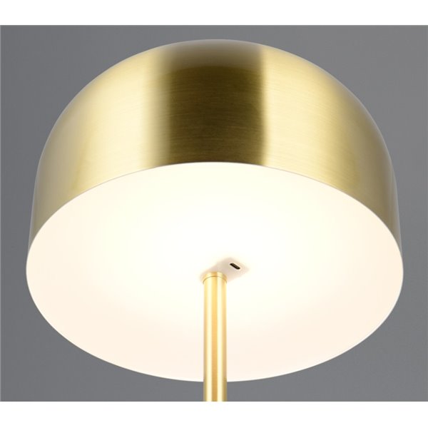 Lámpara de pie minimalista JEFF batería recargable USB y función táctil bombilla 2,5W 1x 250lm, 3000K IP20 Oro