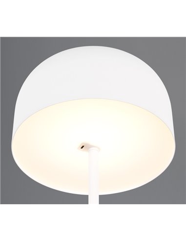 Luminária de chão simples JEFF com função de toque e bateria recarregável USB 2,5 W 1x 250lm, 3000K IP20 Branco