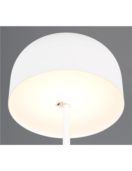 Luminária de chão simples JEFF com função de toque e bateria recarregável USB 2,5 W 1x 250lm, 3000K IP20 Branco