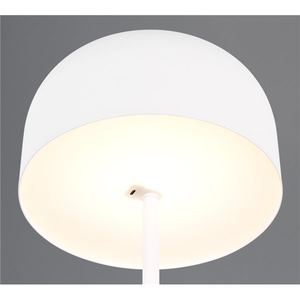 Lámpara de pie sencilla JEFF  función táctil y batería recargable USB 2,5W 1x 250lm, 3000K IP20 Blanco