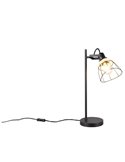 Lámpara de mesa rejilla JEROME detalle rattan bombilla excl. 1x E27 max. 10W IP20