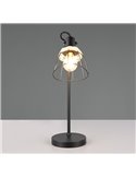 Lámpara de mesa rejilla JEROME detalle rattan bombilla excl. 1x E27 max. 10W IP20