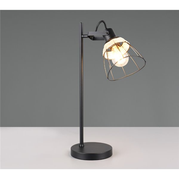 Lámpara de mesa rejilla JEROME detalle rattan bombilla excl. 1x E27 max. 10W IP20