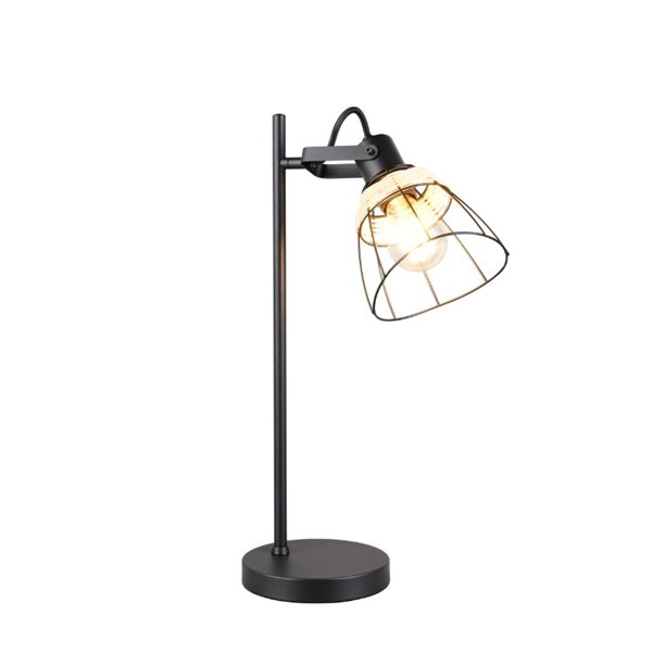 Lámpara de mesa rejilla JEROME detalle rattan bombilla excl. 1x E27 max. 10W IP20
