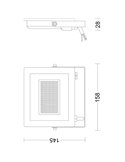 Proyector para exterior LOIS Ultraeficiente, 14W 3000K/5000K 2600Lm/2650Lm, IP65