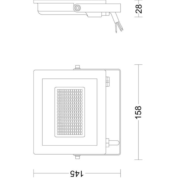 Projecteur extérieur ultra-efficace LOIS, 14W 3000K/5000K 2600Lm/2650Lm, IP65