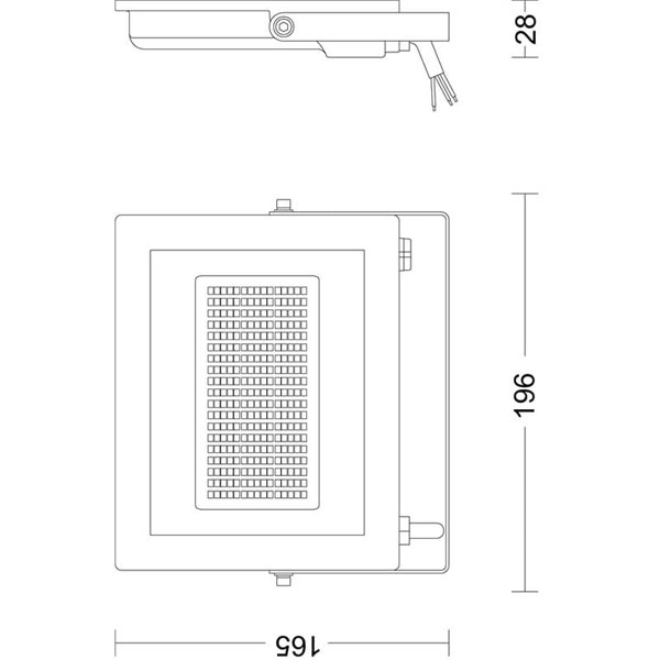 LOIS Projetor externo ultraeficiente, antracite, 24W 3000K/5000K 4450Lm/45000Lm