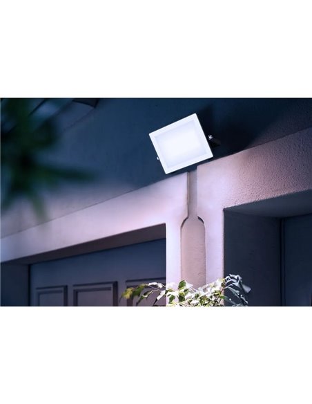Projecteur extérieur LOIS 50W, noir 3000K/5000K 3200Lm, IP65