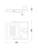 Projecteur extérieur avec détecteur de mouvement LOIS 30 W, 3 000 K/5 000 K, 3 200 lm