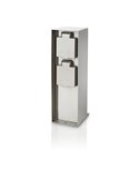 Poste con 2 tomas de corriente ROCK para exterior, con toma de tierra lateral, H: 24,5cm, IP44