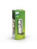 Poste con 2 tomas de corriente ROCK para exterior, con toma de tierra lateral, H: 24,5cm, IP44