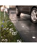 Foco empotrable LED de suelo con punto de tierra MOSS, para exterior, inox 3W 230V