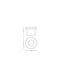 Foco empotrable LED de suelo con punto de tierra MOSS, para exterior, inox 3W 230V