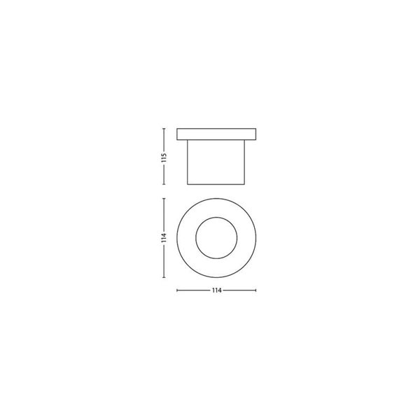 Foco empotrable LED de suelo con punto de tierra MOSS, para exterior, inox 3W 230V
