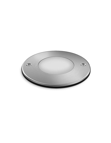 Foco empotrable LED de suelo con punto de tierra MOSS, para exterior, inox 3W 230V