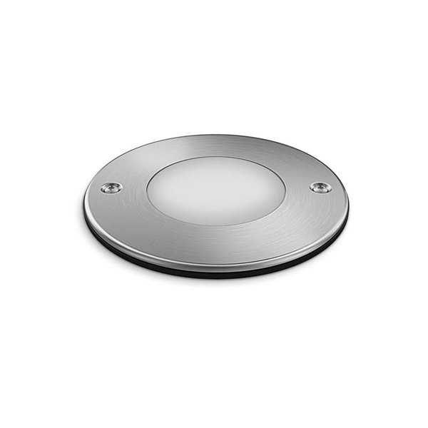 Foco empotrable LED de suelo con punto de tierra MOSS, para exterior, inox 3W 230V