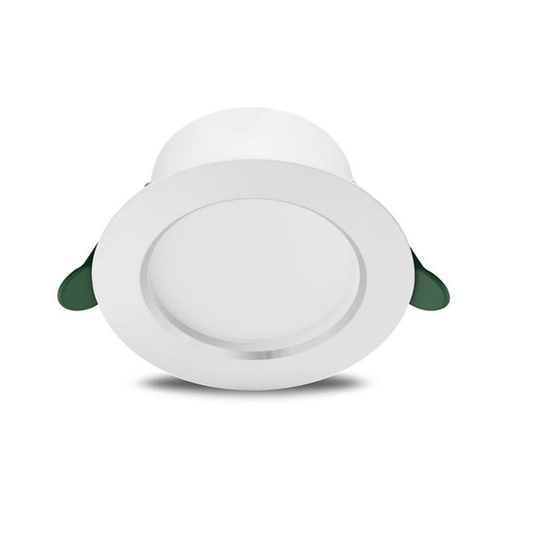 Downlight LED ultraeficiente empotrable Ø14,5cm DIAMOND CUT, redondo, blanco 4,8W 3000K/4000K