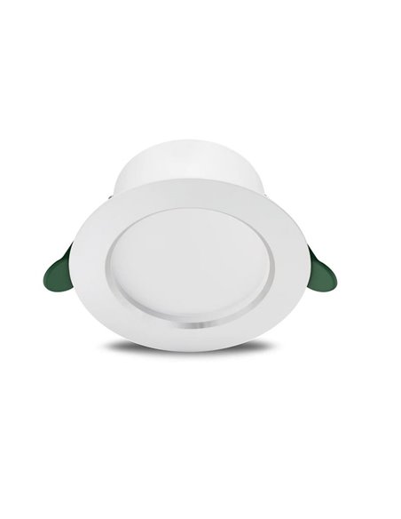 Downlight LED ultra eficiente de embutir Ø17cm DIAMOND CUT, redondo, branco 6,5W 3000K/4000K