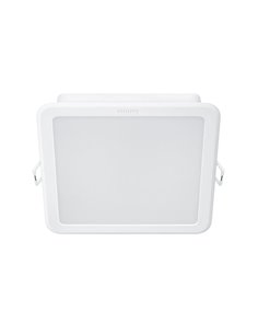 Downlight LED quadrado MESON 12,5 W com óptica entrelaçada, brilho reduzido 900 Lm/960 Lm, 3000 K/4000 K/6500 K