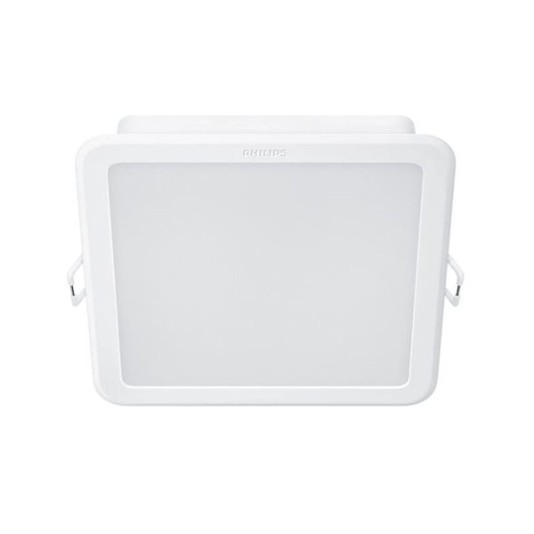 Downlight LED quadrado MESON 12,5 W com óptica entrelaçada, brilho reduzido 900 Lm/960 Lm, 3000 K/4000 K/6500 K