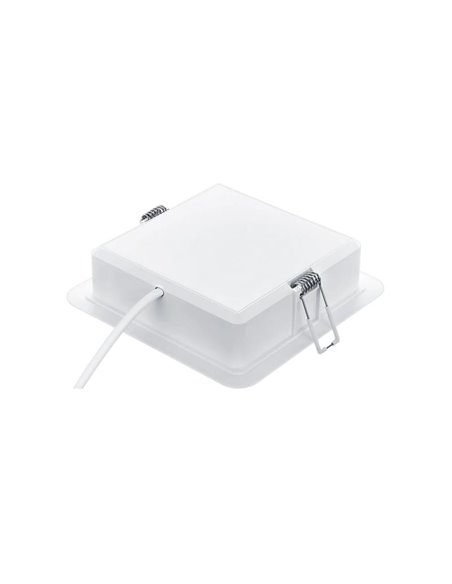 Downlight LED quadrado MESON 12,5 W com óptica entrelaçada, brilho reduzido 900 Lm/960 Lm, 3000 K/4000 K/6500 K