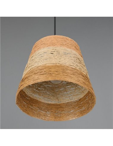 Luminária de teto JOELINE feita de fio de papel, altura ajustável, lâmpada excl. 1x E27 máx. 10 W IP20