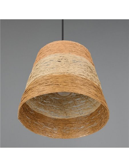 Luminária de teto JOELINE feita de fio de papel, altura ajustável, lâmpada excl. 1x E27 máx. 10 W IP20