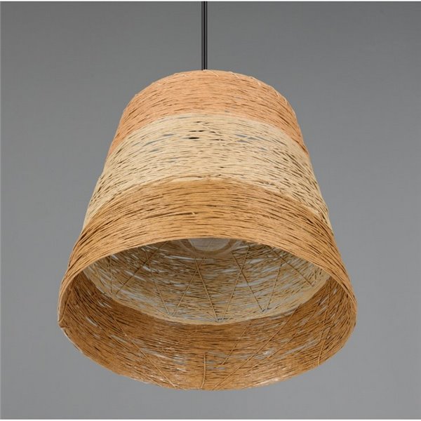 Lámpara de techo JOELINE de hilo de papel, altura ajustable bombilla excl. 1x E27 max. 10W IP20