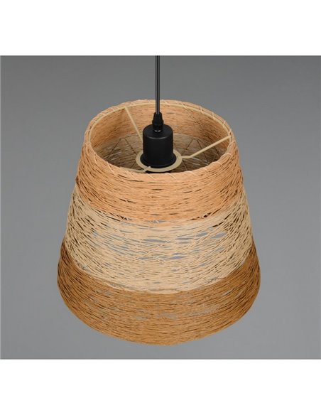 Plafonnier JOELINE en fil de papier, réglable en hauteur, ampoule exclue. 1x E27 max. 10 W IP20