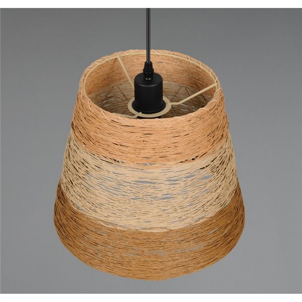 Plafonnier JOELINE en fil de papier, réglable en hauteur, ampoule exclue. 1x E27 max. 10 W IP20