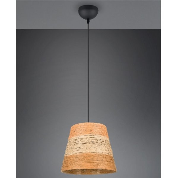 Lámpara de techo JOELINE de hilo de papel, altura ajustable bombilla excl. 1x E27 max. 10W IP20